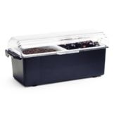 Traex&reg; 2 Quart Black Condiment Dispenser