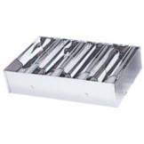 Adcraft&reg; Stainless Steel 4 Compartment Cutlery Bin