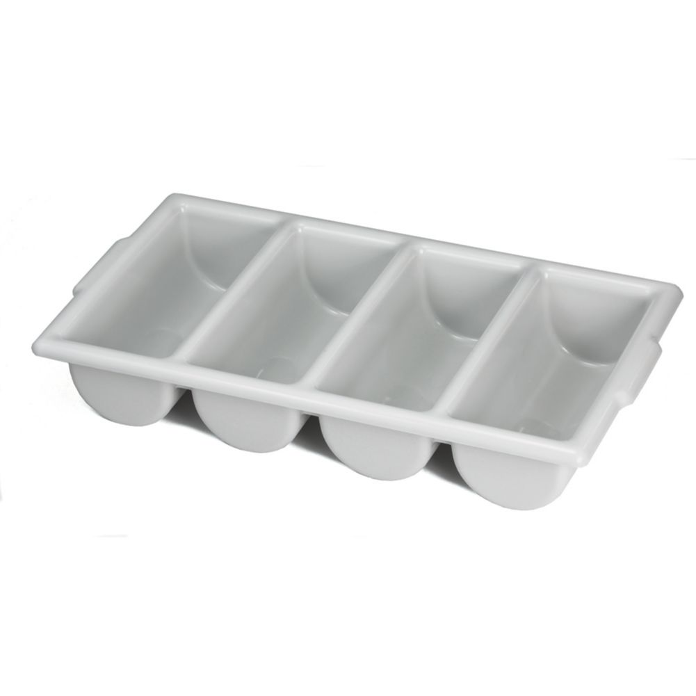 Tablecraft Gray 21" x 12" Cutlery Bin