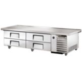 True&reg; S/S 86"W 4-Drawer Refrigerated Chef Base