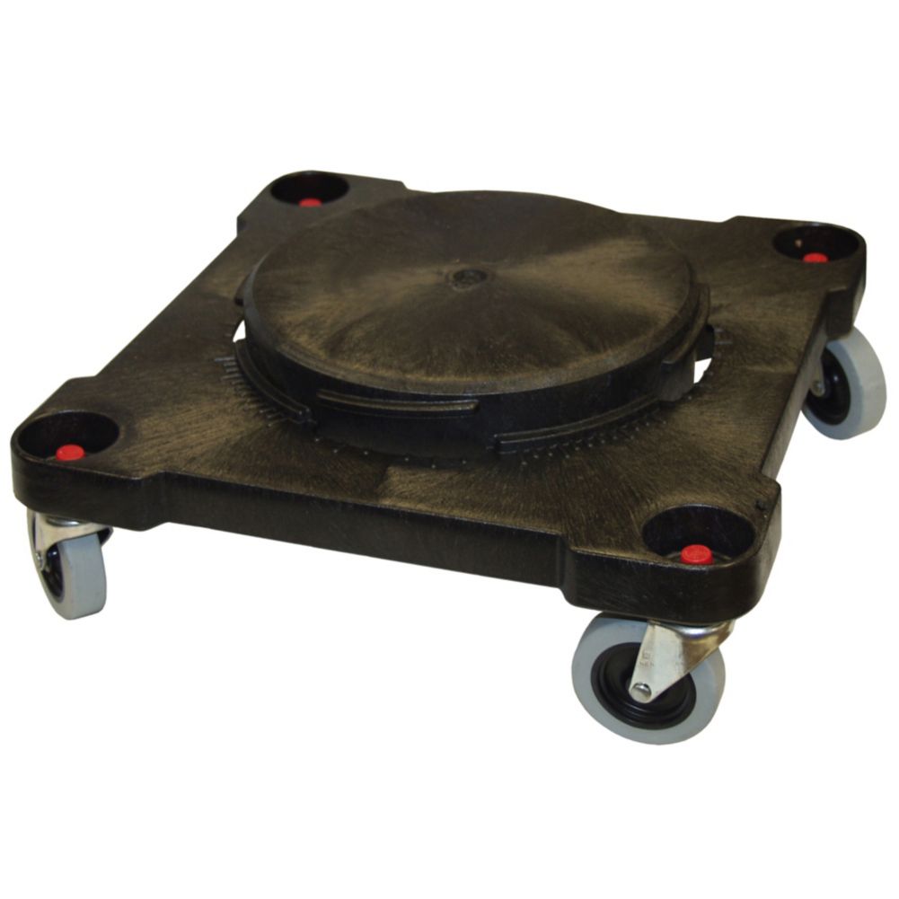Continental Square Black Dolly for 32-55 gal Huskee Receptacles