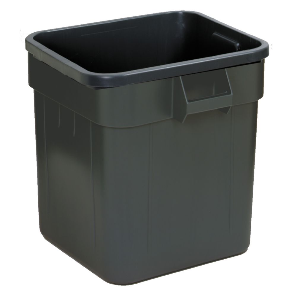 Continental Huskee&trade; Gray Square 32 gal Receptacle