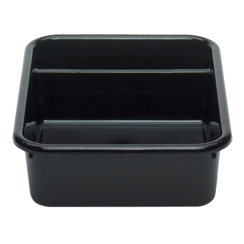 Cambro Black Poly 2-Compartment Cambox&reg; Bus Box