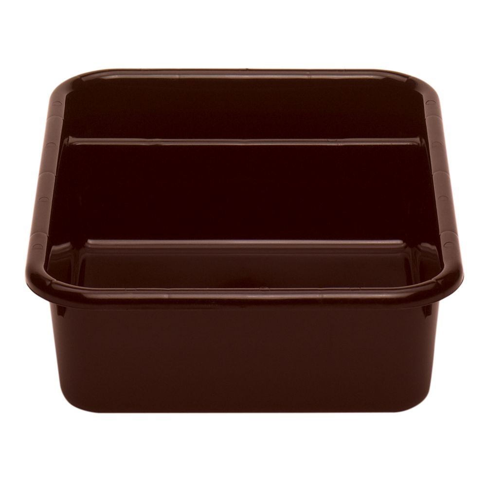 Cambro Dark Brown Poly 2-Compartment Cambox&reg; Bus Box