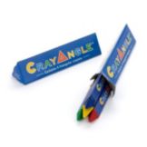 CrayAngles Triangular Crayons, 4 Colors per Box