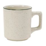 Tuxton&reg; Emerald 9 Oz. Eggshell Buffet Mug