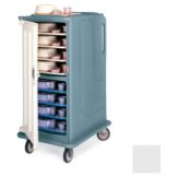 Cambro Light Gray Tall 2-Comp. Meal Delivery Cart for 15 x 20 Trays