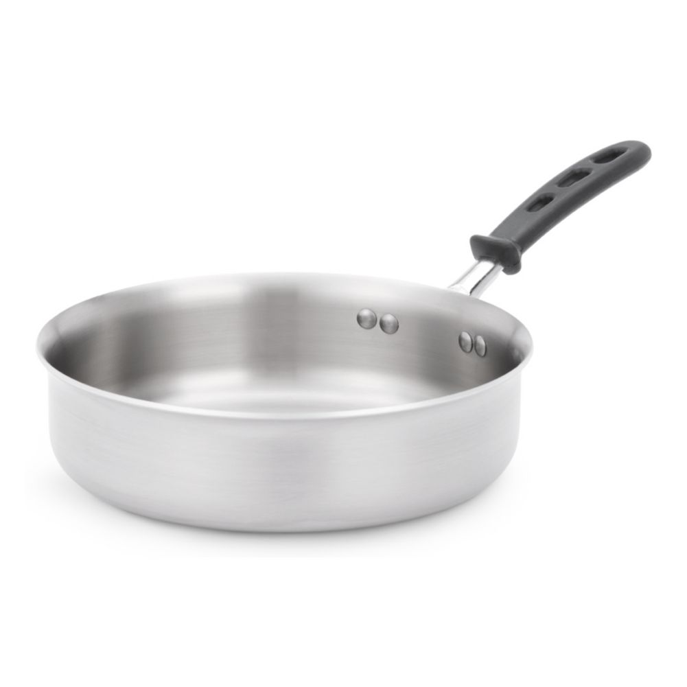 Vollrath Tribute 3-Ply 6 qt Saute Pan w/ TriVent Silicone Handle