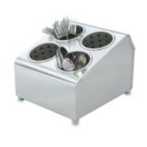 Silv-A-Tainer 4-Hole Mirror Finish S/S Silverware Dispenser