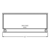 Randell&reg; 84" x 30" x 35" Enclosed Base S/S Worktop