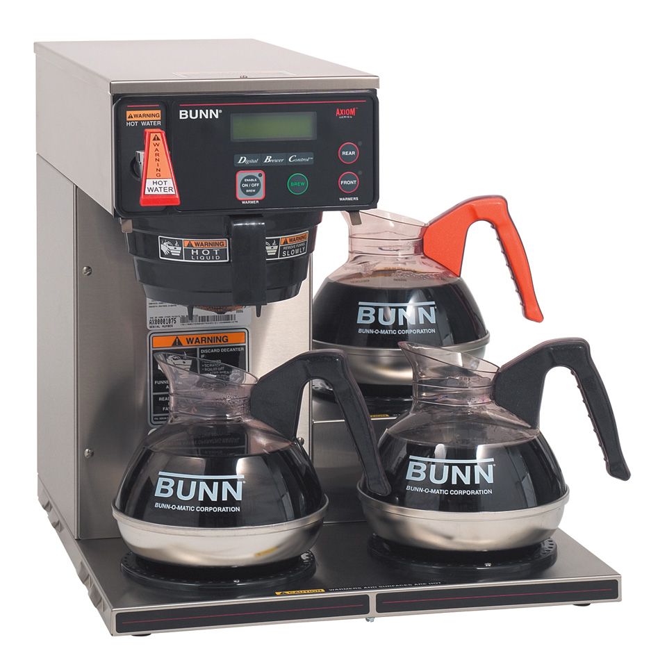 BUNN&reg; AXIOM&trade; 200 Oz Coffee Brewer w/ 3 Lower Brewer Warmers