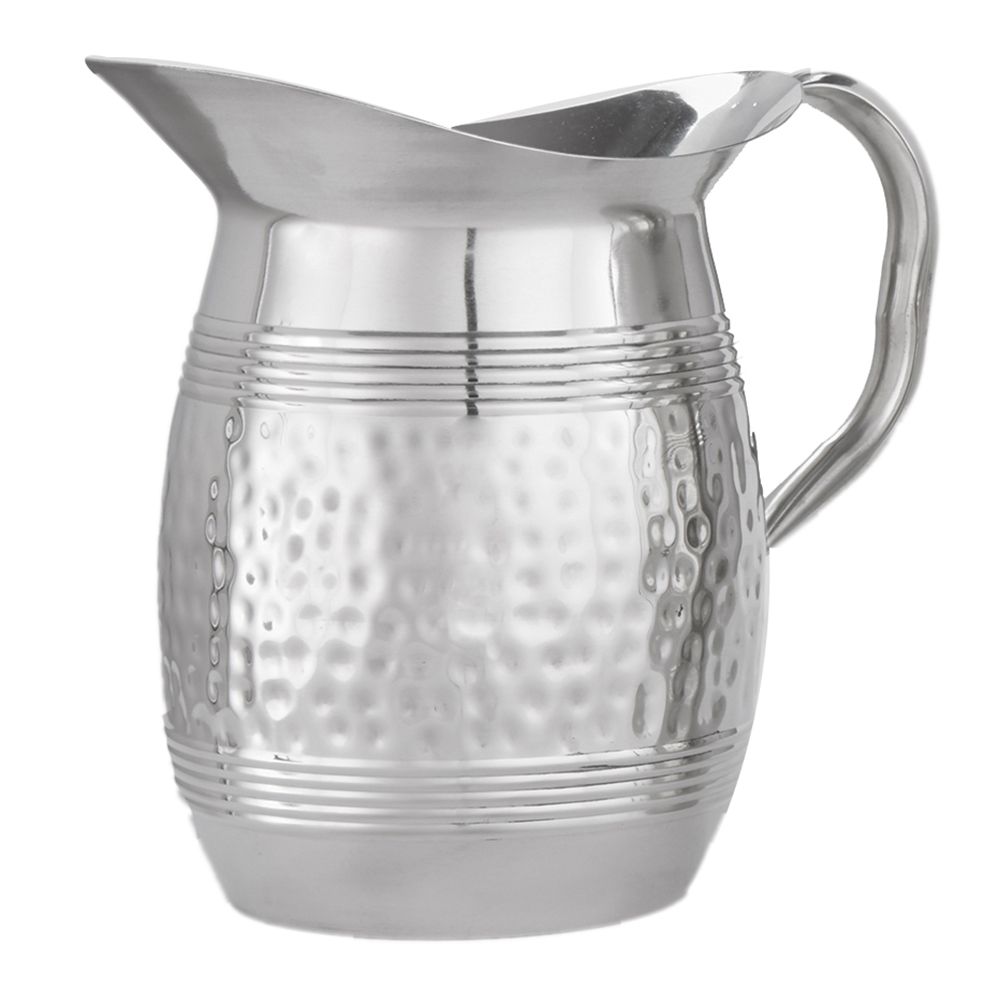 American Metalcraft S/S Hammered Tall 68 oz Bell Water Pitcher