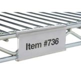 Focus Foodservice 6" Clear Snap-On Plastic Shelf Label Clip