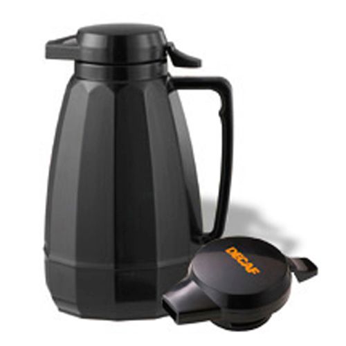 Service Ideas New Generation&reg; Black 1 liter Decaf Server