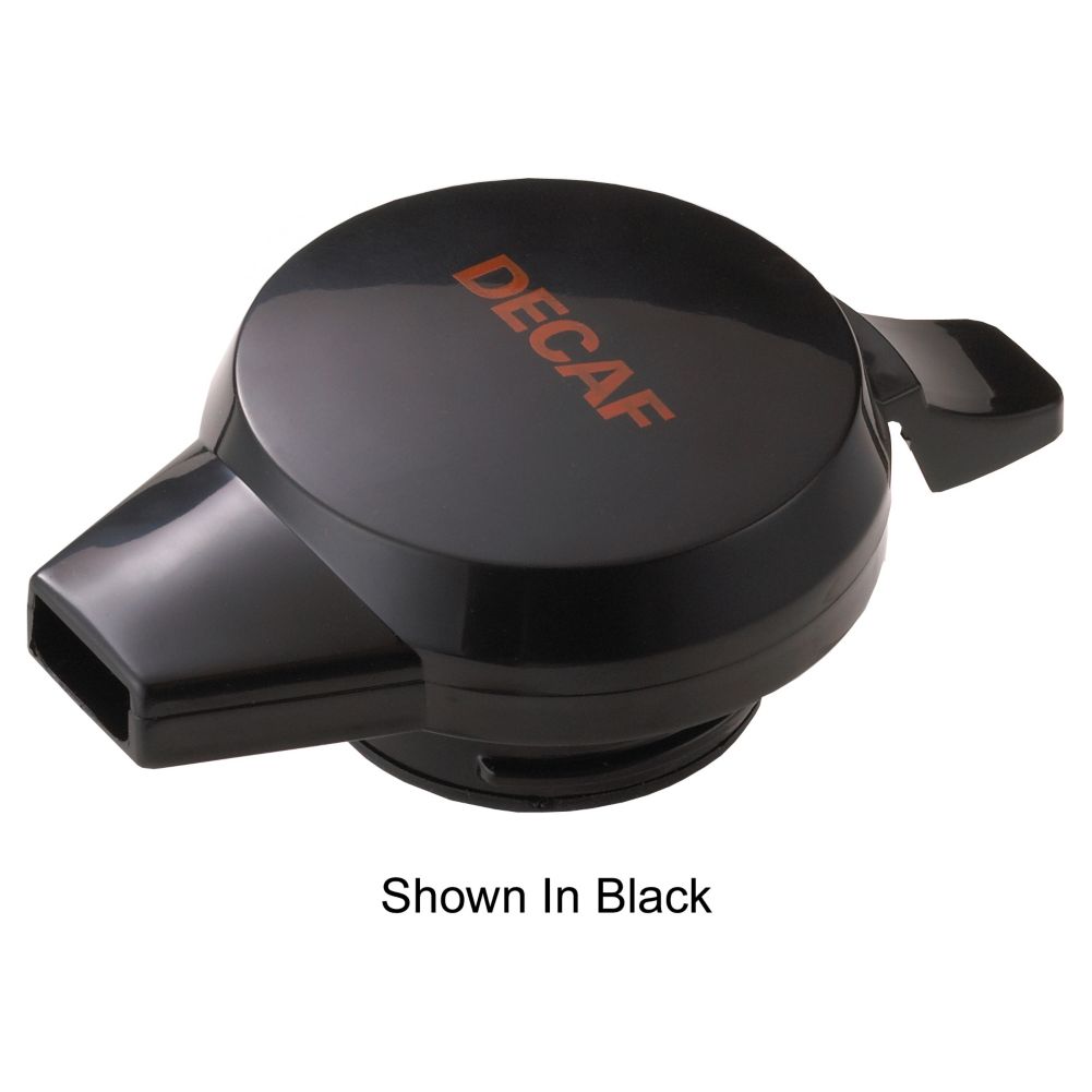 Service Ideas New Generation&reg; Black 1 liter Decaf Server