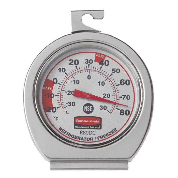 Rubbermaid&reg; Refrigerator and Freezer 20F/80F Thermometer
