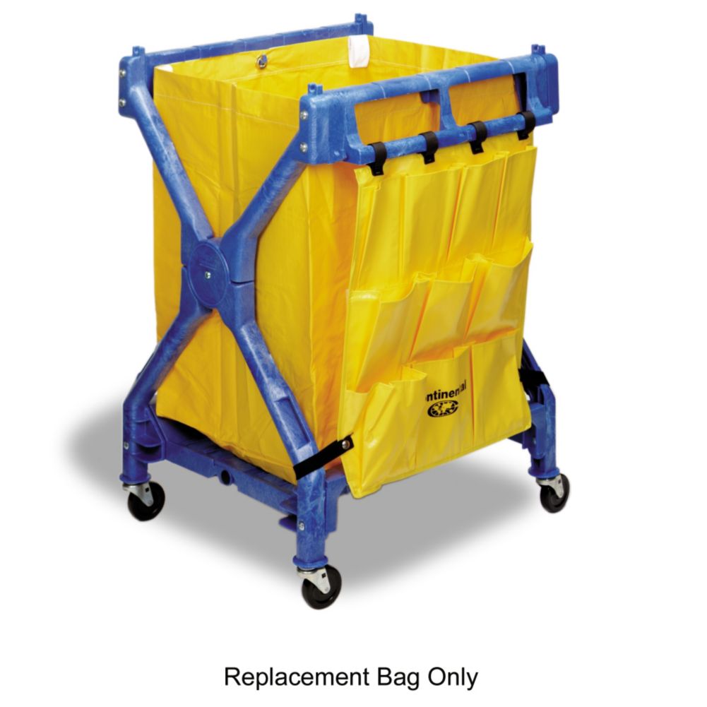 Continental Yellow Vinyl Replacement Bag for X-Frame Folding Carts