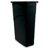 Rubbermaid&reg; Slim Jim&reg; Black 23 Gallon Waste Container