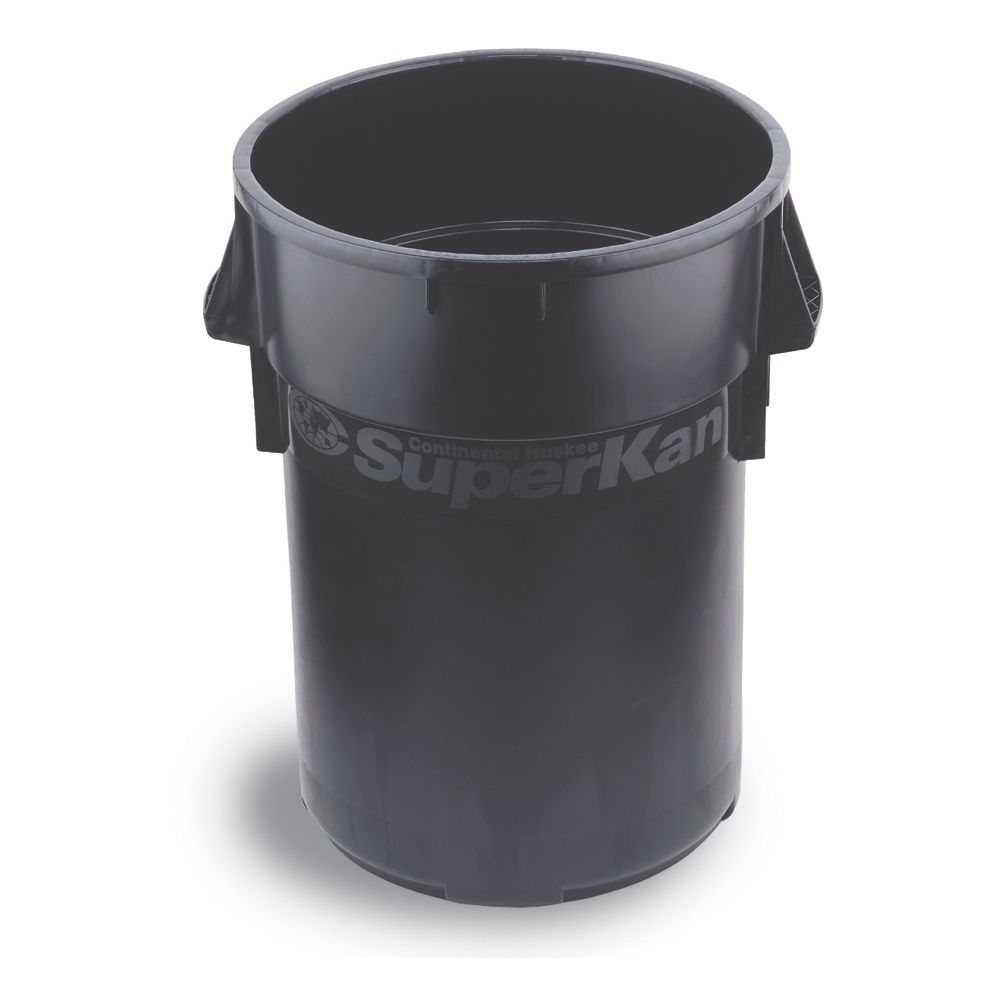 Continental SuperKan&trade; Material Handler Black 44 gal Receptacle