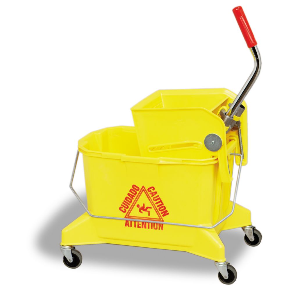 Continental Smoothline Yellow 26 qt Side Press Combo Mop Bucket