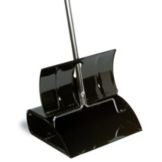 Continental Black Metal 12&frac12;" Lobby Dust Pan w/ Lid