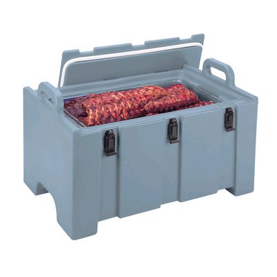 Cambro&reg; 100 Series Dark Brown Insulated Food Pan Carrier