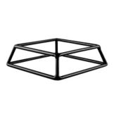 Rubber Coated Steel Square Riser, 2" H
