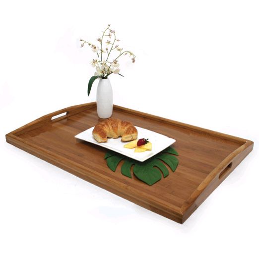 Front Of The House&reg; 26" x 18" Bali Bamboo Service Tray