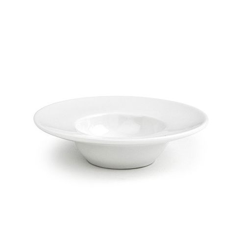 Front Of The House&reg; Monaco White Porcelain 4" Saucer / Dish