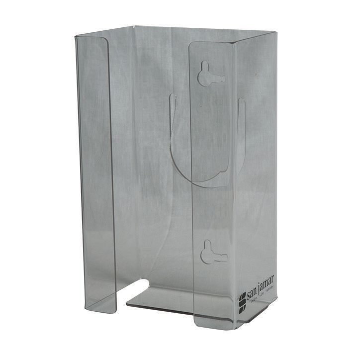 San Jamar&reg; Clear Plexiglass Disposable Glove Dispenser