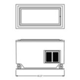 Randell&reg; 60" Enclosed Base Fiberglass Frost top Unit