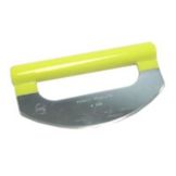 S/S Pizza Knife W/ Yellow Handle, 4-3/8" x 8-1/8"
