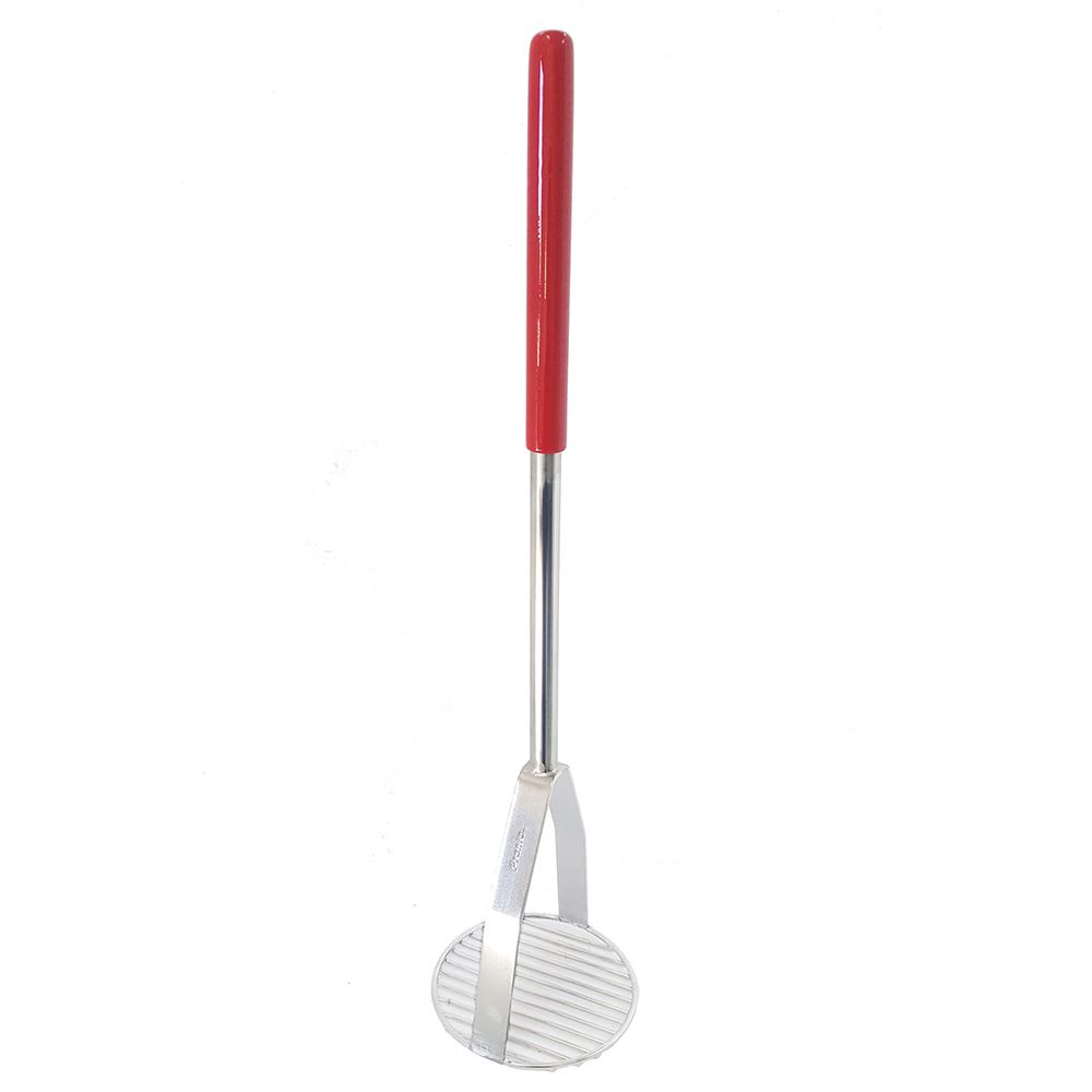 Pronto&reg; Nickel & Chrome-Plated Masher w/ 6" Round Head