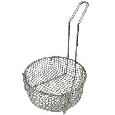 Quadra-Tech Round 10" Fry Basket w/ 11" Handle