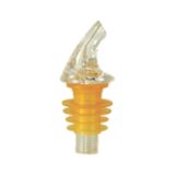 Spill-Stop Clear Liquor Pourer with Amber Cork