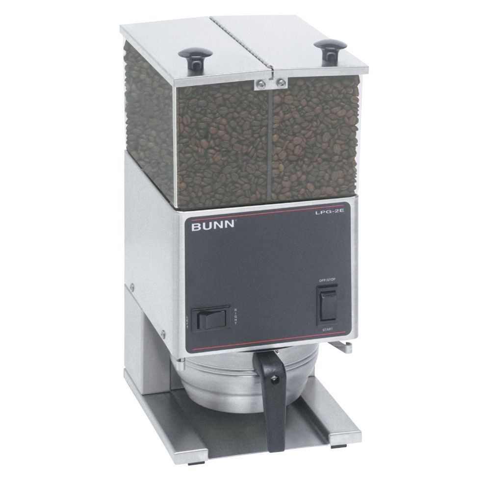 BUNN&reg; LPG2E S/S Low Profile Coffee Grinder with 2 Hoppers