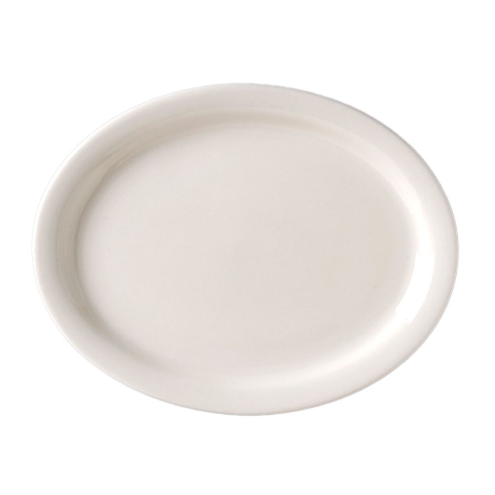Vertex&reg; Vista Collection White 13-1/4" Narrow Rim Platter