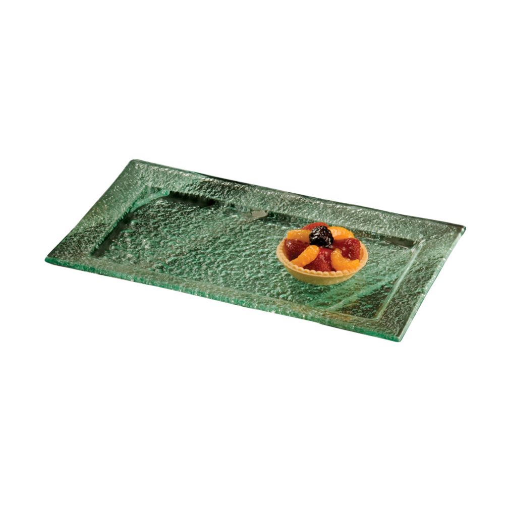 American Metalcraft Glacier&trade; 19" Rect. Bubble Glass Platter