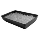 Gourmet Display&reg; 20-1/2" x 12-3/4" Black Chiller Pan