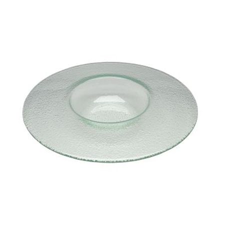 Steelite Creations Glass 8 Oz Float Plate with 5" Well