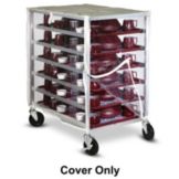 Dinex&reg; Clear Vinyl Zippered Front Cart Cover for DHOR/12