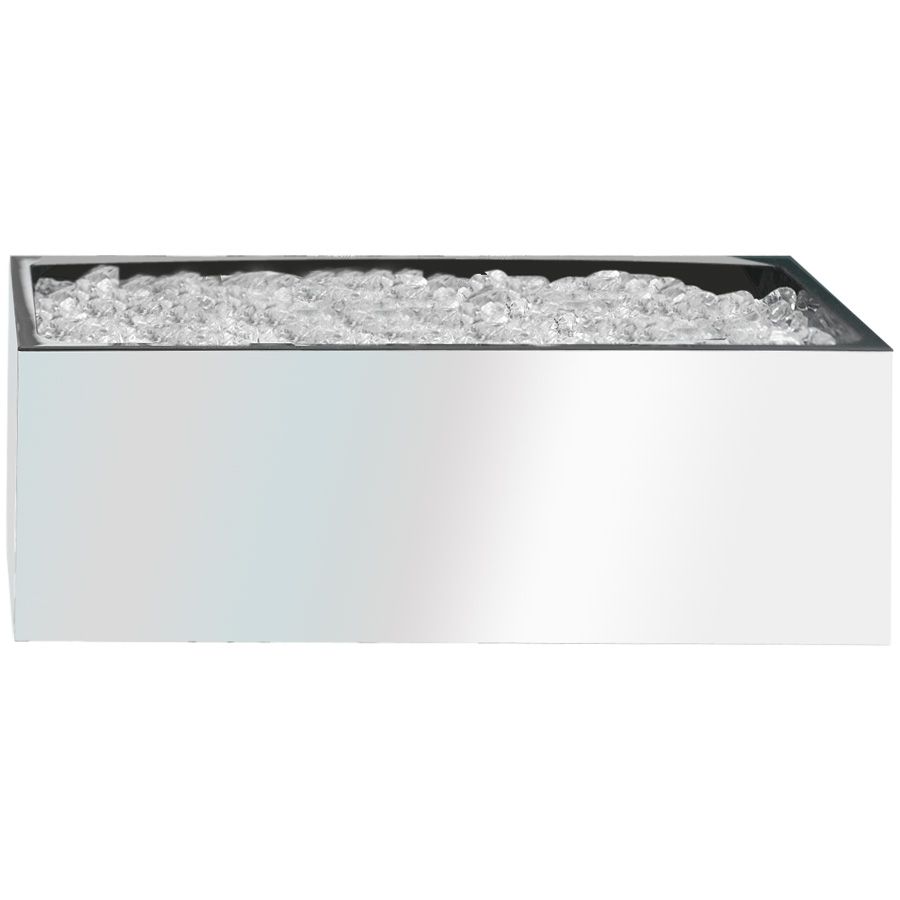Cal-Mil&reg; 12" x 20" x 6" Mirror  Ice Pan Housing