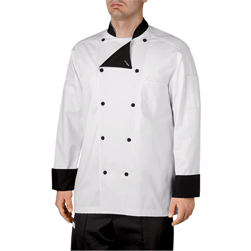 Chefwear&reg; Medium Black Lined Five-Star Chef Jacket