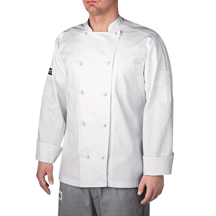 Chefwear&reg; Large White Five-Star Traditional Chef Jacket
