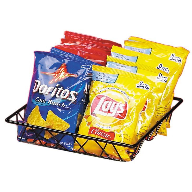 Cal-Mil&reg; Black 12" x 12" Square Wire Basket