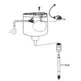 Bar Maid Drive Shaft for A-200 and A-205 Model Glass Washers