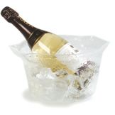 Carlisle&reg; Clear, 3.7 Qt Acrylic Wine / Ice Bucket w/ Handle