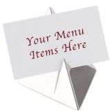 Spring USA&reg; Polished S/S Triangular Menu Holder