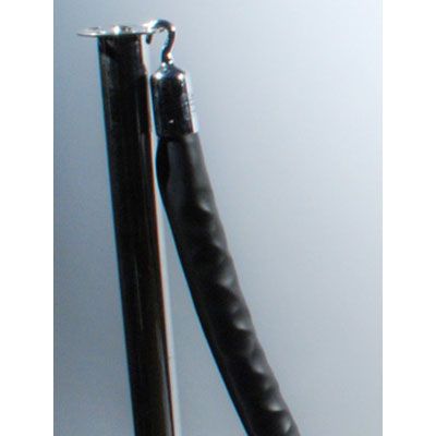 Naugahyde Rope W/ 2 Chrome Snap Ends, 6 ft