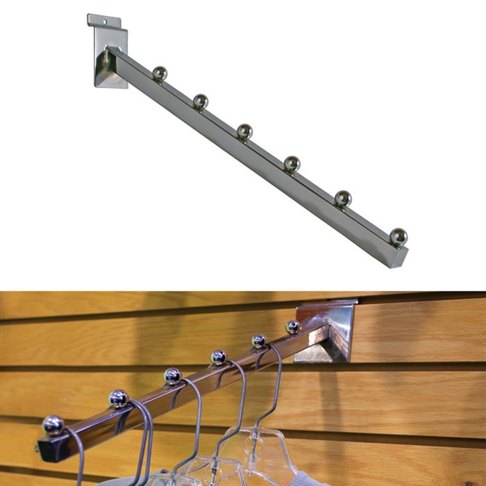 Waterfall Arm, 6-Ball, Square Chrome